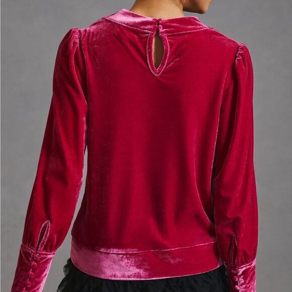 BYFL-life magenta velvet pullover NWT - Picture 3 of 7